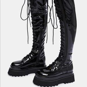 Demonia Knee High First Offender Boots